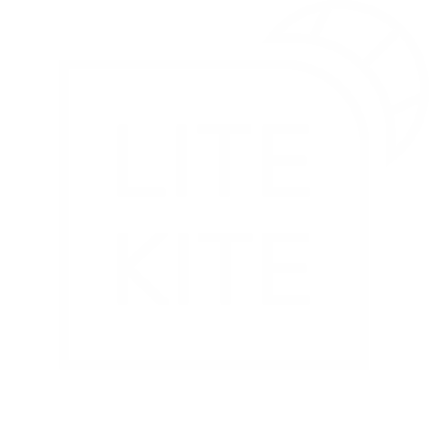 logo lite kite белый